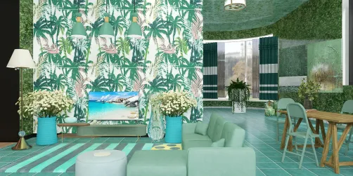 Tropical Theme Decorating Ideas by Cath