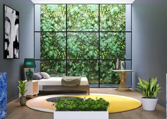 A hotel room in the jungle  Design Rendering