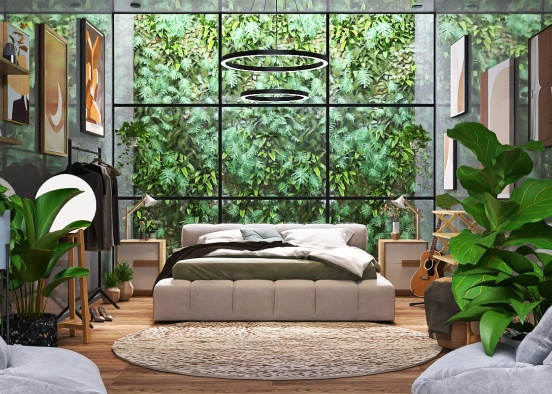 cozy bedroom Design Rendering