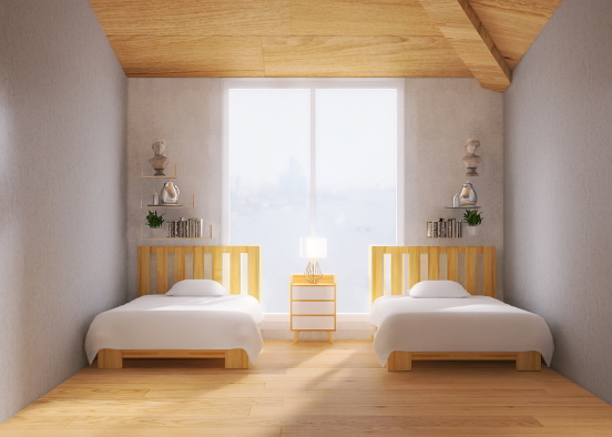 Guest Bedroom  Design Rendering