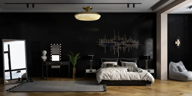 Dark Elegant Bedroom