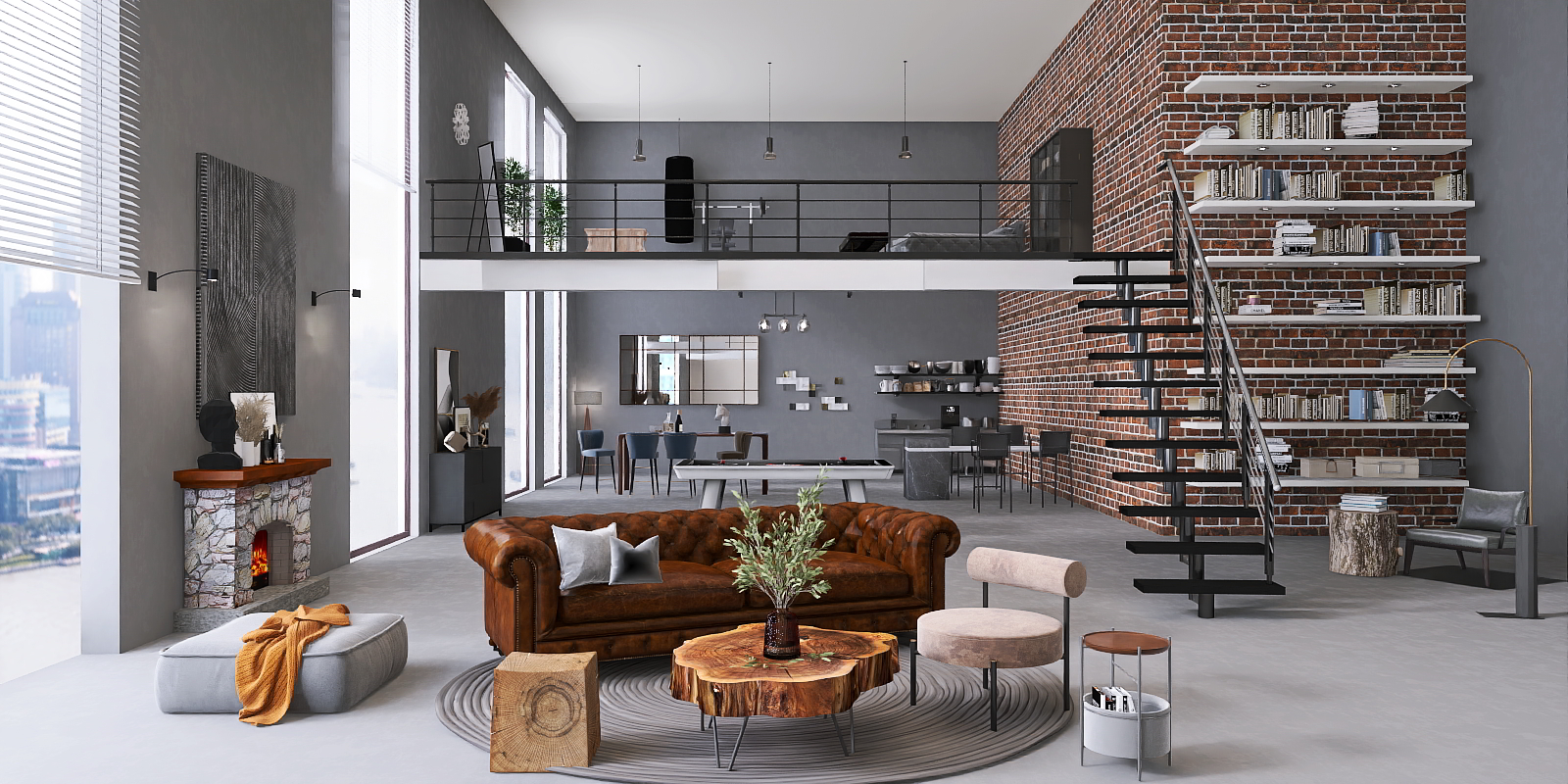 Only one man lives here. 