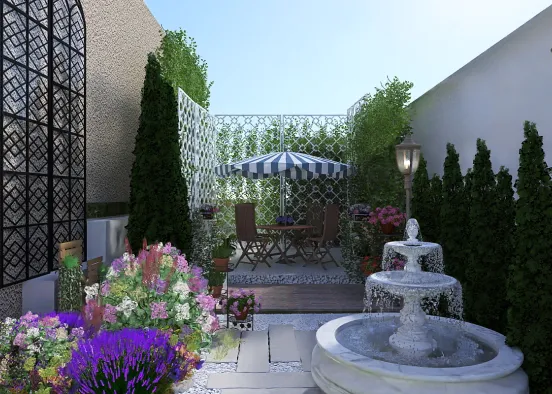 Provençal garden Design Rendering