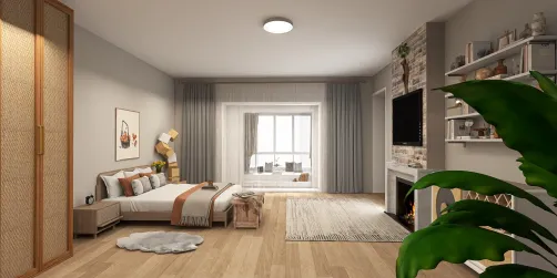 Wood healing Bedroom 