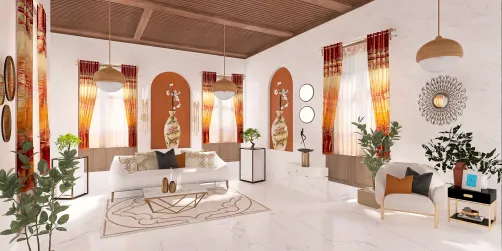 White Serenity Living Room 