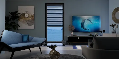 Blue minimalistic 