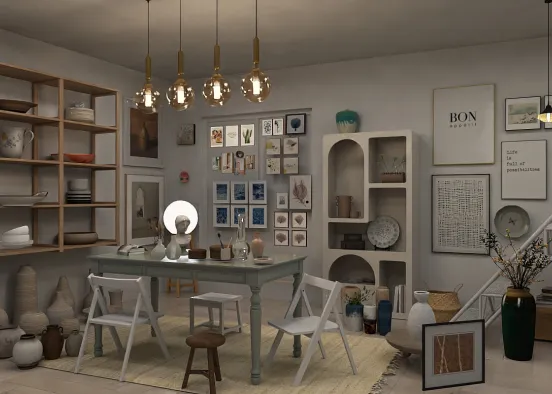 # Pottery studio Renderização de Design