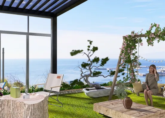 Outdoor living room  Design Rendering