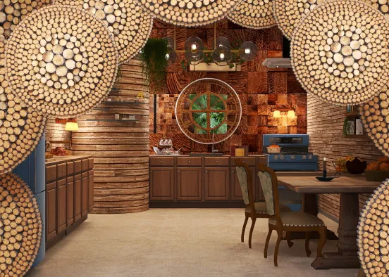 hobbit kitchen  Design Rendering