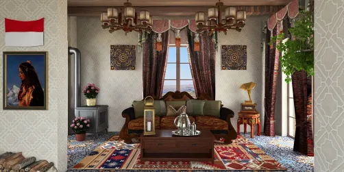 Traditional Moroccan room ... 