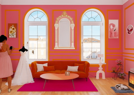 Orange and Pink 💗🧡 Design Rendering