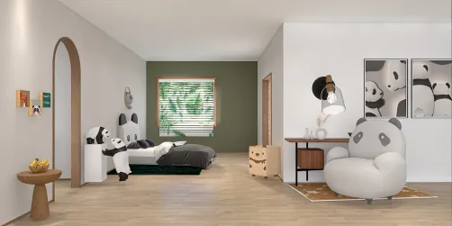 Panda Craze Bedroom