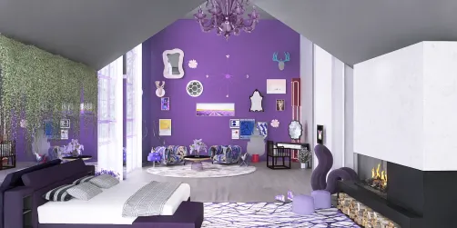 Purple bed