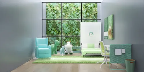 Teal room