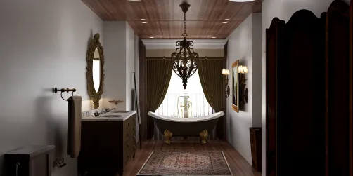 Antique beautiful bathroom