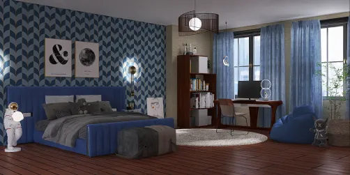 Bedroom for a teenage