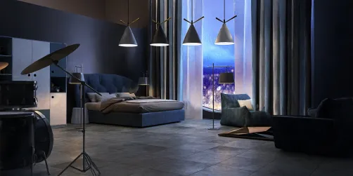 Chambre de la ville bleu 💙💙