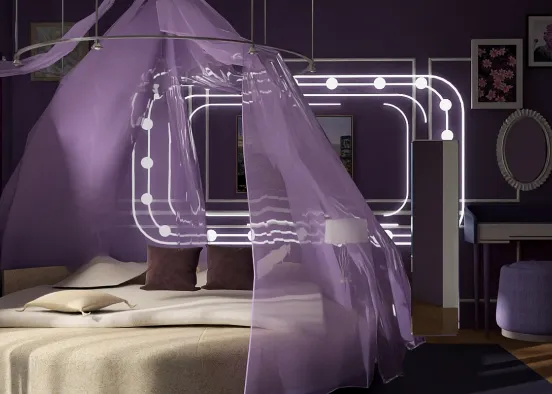 cute lil bedroom Design Rendering