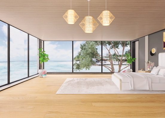 Master bedroom with a view Design Rendering