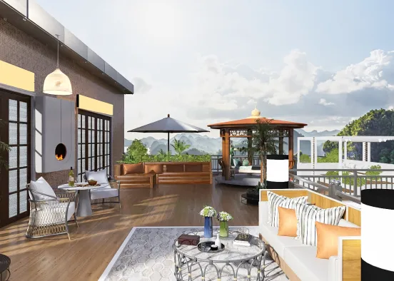 # Enjoying the sunshine  Renderização de Design