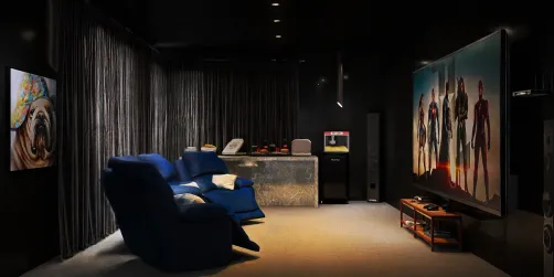 Home media room.