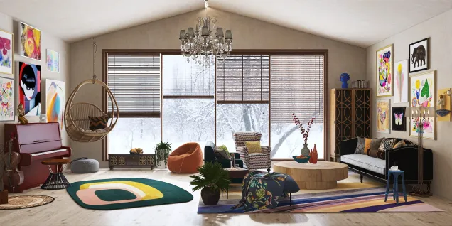 Livingroom in an ecletic Style 