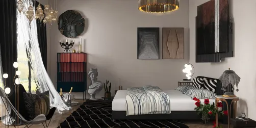 Art Deco bedroom 