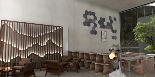 semi industrial cafe 