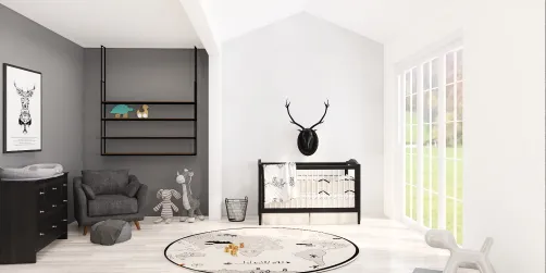 Modern baby nursery