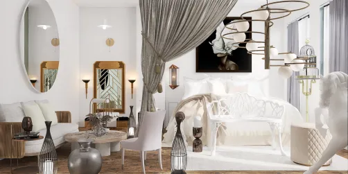 White modern bedroom idea 💡