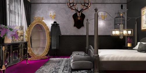 gothic bedroom decor