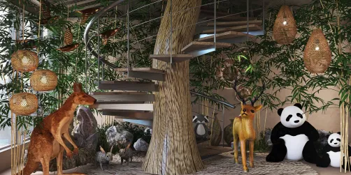 Tree House at the Wild Life🐘🌍