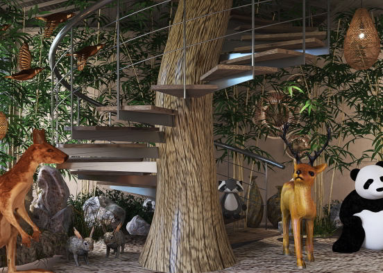 Tree House at the Wild Life🐘🌍 Design Rendering