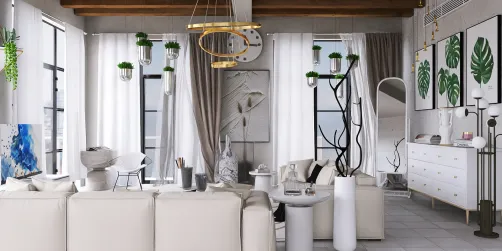 White modernist home 