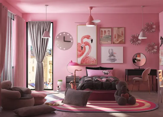 *Pink room* Design Rendering
