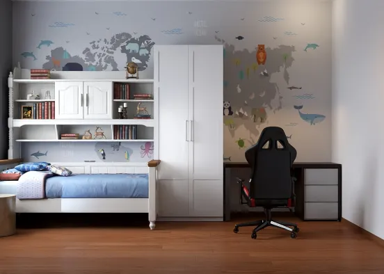 # kids room Renderização de Design