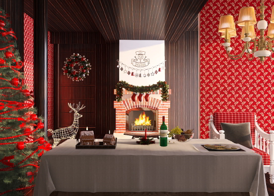 a place to eat christmas dinner Design Rendering