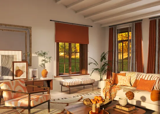 # Sunset Orange Renderização de Design