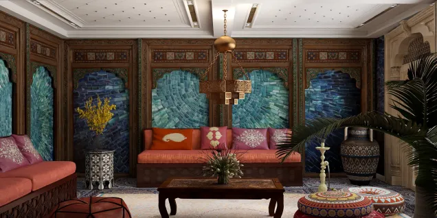 Modern Moroccan Living Room 