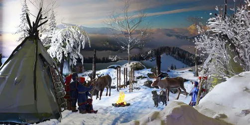 Vårvinter. Springwinter in Lapland 