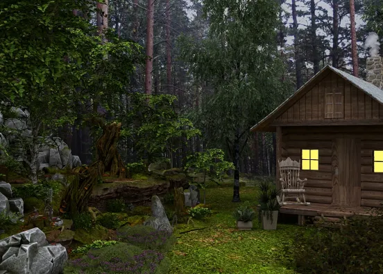 # My Special Place in the Forest  Renderização de Design