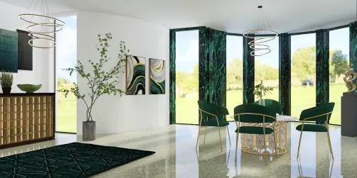 Italian minimalism in Green