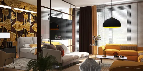 Em um quarto de Hotel Resort