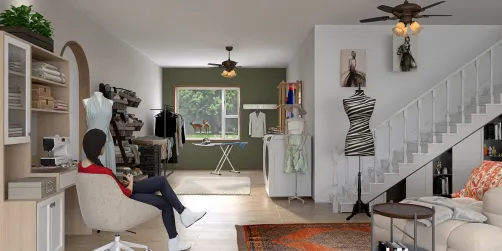laundry and craft room