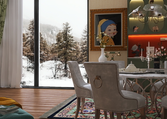 Provençal Dining Design Rendering