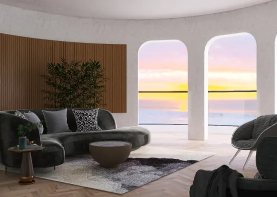 Superficial view from the living room  Design Rendering