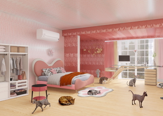 Dream Pink room Design Rendering