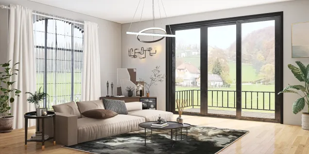 Modern living room design 