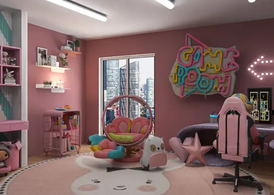 # Game room  Renderização de Design