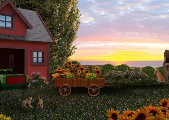 # Sunflower Beauty Визуализация дизайна